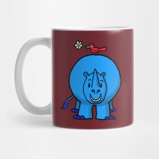 Rhino Bird Peace Mug